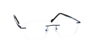 Image 2 of Blue Round Rimless Eyeglasses(TC1118URM2MBLV) from Fastrack Available at Titan Eye+