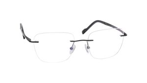 Image 2 of Grey Round Rimless Eyeglasses(TC1118URM3MDGV) from Fastrack Available at Titan Eye+