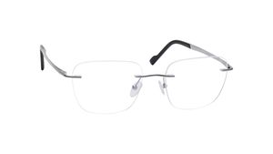 Image 2 of Silver Round Rimless Eyeglasses(TC1118URM4MSLV) from Fastrack Available at Titan Eye+