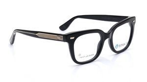 Image 2 of Black Round Rimmed Eyeglasses for Men from Titan Available at Titan Eye+