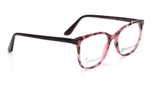 Image 2 of Pink Square Eyeglasses for Women from Titan Available at Titan Eye+
