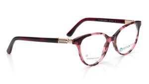 Image 2 of Pink Cateye Eyeglasses for Women from Titan Available at Titan Eye+