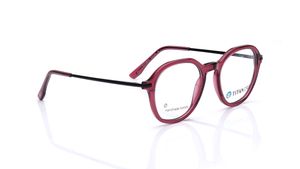 Image 2 of Purple Round Eyeglasses for Men and Women from Titan Available at Titan Eye+