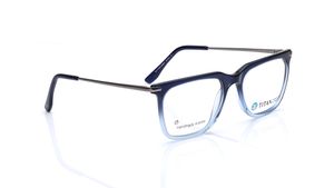 Image 2 of Blue Square Eyeglasses for Men from Titan Available at Titan Eye+