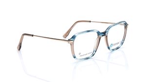 Image 2 of Blue Geometric Eyeglasses for Men and Women from Titan Available at Titan Eye+