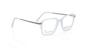 Image 2 of Blue Geometric Eyeglasses for Men and Women from Titan Available at Titan Eye+