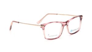 Image 2 of Pink Rectangle Eyeglasses for Men from Titan Available at Titan Eye+