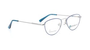 Image 2 of Silver CatEye Rimmed Eyeglasses for Women from Titan Available at Titan Eye+