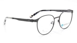 Image 2 of Grey Round Eyeglasses for Men and Women from Titan Available at Titan Eye+