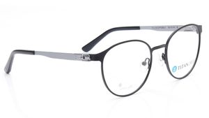 Image 2 of Black Round Eyeglasses for Men and Women from Titan Available at Titan Eye+