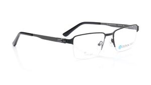 Image 2 of Black Rectangle Eyeglasses for Men from Titan Available at Titan Eye+