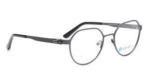 Image 2 of Grey Round Eyeglasses for Men and Women from Titan Available at Titan Eye+