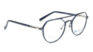 Image 2 of Titan Crest Aviator Blue  Rimmed Eyeglasses for Men from Titan Available at Titan Eye+