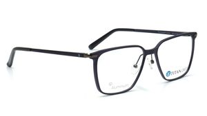 Image 2 of Titan Crest Square Gun Metal Rimmed Eyeglasses for Men from Titan Available at Titan Eye+