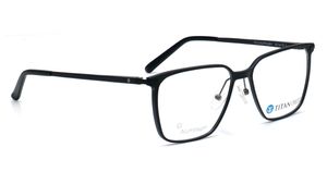 Image 2 of Titan Crest Square Black  Rimmed Eyeglasses for Men from Titan Available at Titan Eye+