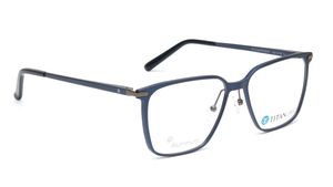 Image 2 of Titan Crest Square Blue  Rimmed Eyeglasses for Men from Titan Available at Titan Eye+
