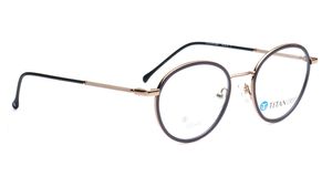 Image 2 of Brown Round Eyeglasses for Men and Women from Titan Available at Titan Eye+