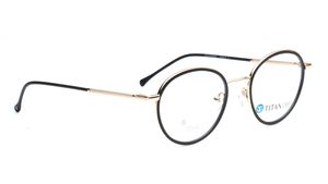 Image 2 of Gold Round Eyeglasses for Men and Women from Titan Available at Titan Eye+