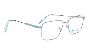 Image 2 of Titan Crest Square Gun Metal Rimmed Eyeglasses for Men from Titan Available at Titan Eye+
