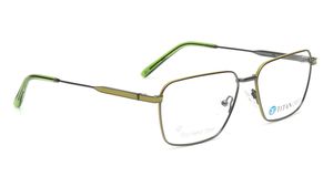 Image 2 of Titan Crest Square Gun Metal Rimmed Eyeglasses for Men from Titan Available at Titan Eye+