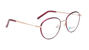 Image 2 of Titan Crest Round Purple  Rimmed Eyeglasses for Men and Women from Titan Available at Titan Eye+