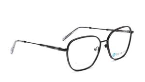 Image 2 of Titan Crest Square Black  Rimmed Eyeglasses for Men from Titan Available at Titan Eye+
