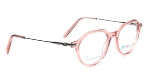 Image 2 of Pink Geometric Eyeglasses for Men and Women from Titan Available at Titan Eye+