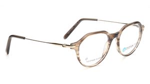 Image 2 of Brown Oval Eyeglasses for Men and Women from Titan Available at Titan Eye+