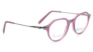Image 2 of Purple Geometric Eyeglasses for Men and Women from Titan Available at Titan Eye+