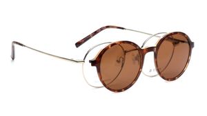 Image 2 of Gold Round Eyeglasses for Men and Women from Titan Available at Titan Eye+