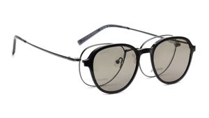 Image 2 of Grey Oval Eyeglasses for Men and Women from Titan Available at Titan Eye+