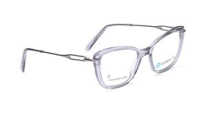 Image 2 of Grey Cat Eye Eyeglasses for Women from Titan Available at Titan Eye+