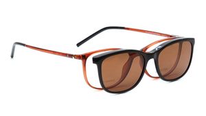 Image 2 of Brown Rectangle Eyeglasses for Men and Women from Titan Available at Titan Eye+