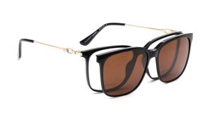 Image 2 of Black Square Eyeglasses for Women from Titan Available at Titan Eye+