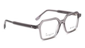 Image 2 of Grey Geometric Eyeglasses for Men and Women from Titan Available at Titan Eye+