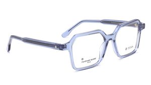 Image 2 of Blue Geometric Eyeglasses for Men and Women from Titan Available at Titan Eye+