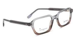 Image 2 of Grey Rectangle Eyeglasses for Men from Titan Available at Titan Eye+