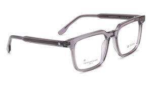 Image 2 of Grey Rectangle Eyeglasses for Men and Women from Titan Available at Titan Eye+