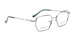 Image 2 of Gun Metal Square Eyeglasses for Men and Women from Titan Available at Titan Eye+