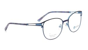 Image 2 of Blue Round Eyeglasses for Women from Titan Available at Titan Eye+