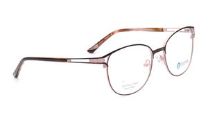 Image 2 of Brown Round Eyeglasses for Women from Titan Available at Titan Eye+