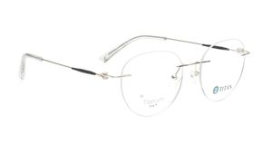 Image 2 of Gold Round Eyeglasses for Women from Titan Available at Titan Eye+
