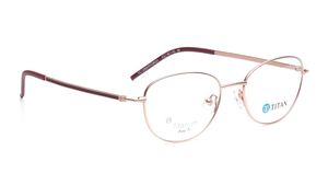 Image 2 of Rose Gold Round Eyeglasses for Women from Titan Available at Titan Eye+