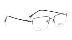 Image 2 of Gun Metal Rectangle Eyeglasses for Men and Women from Titan Available at Titan Eye+