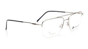 Image 2 of Silver Navigator Eyeglasses for Men from Ace by Titan Available at Titan Eye+