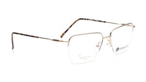 Image 2 of Gold Square Eyeglasses for Men from Ace by Titan Available at Titan Eye+