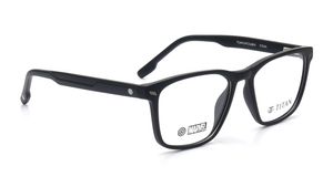 Image 2 of Black Square Eyeglasses for Men from Titan Available at Titan Eye+