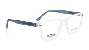 Image 2 of Transparent Square Eyeglasses for Men from Titan Available at Titan Eye+