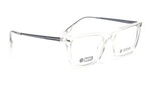 Image 2 of Transparent Rectangle Eyeglasses for Men from Titan Available at Titan Eye+