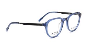 Image 2 of Blue Round Eyeglasses for Men and Women from Titan Available at Titan Eye+